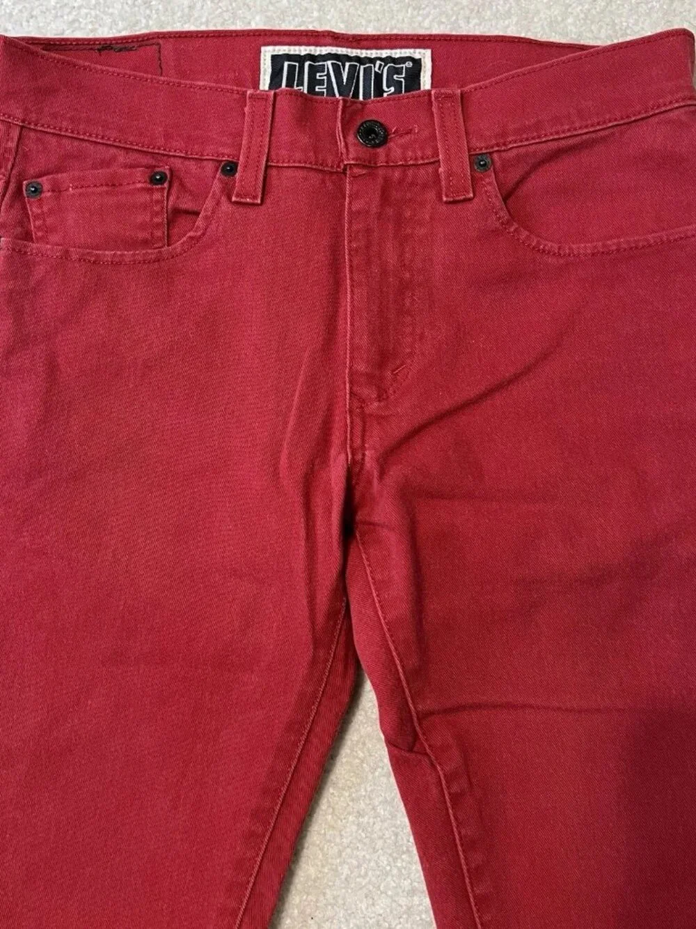 Levi's 511 Red Skinny Jeans Men's 32x32